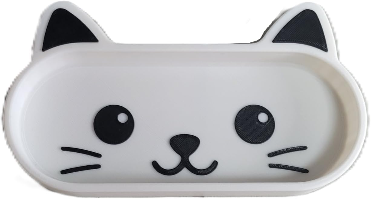 Znet3D Home Cat Eyeglasses Holder Tray for Nightstand, Desk or Dresser