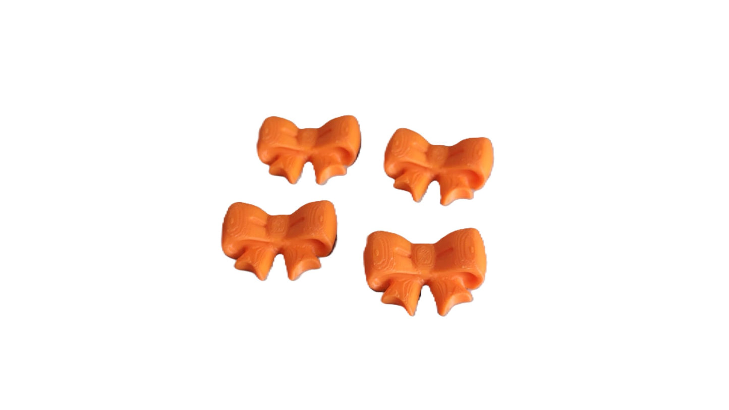 Znet3D Bow Magnets – Strong and Cute Refrigerator Magnets – 1.5 x 1.25 Inches – Perfect for Home, Office, or Classroom – Adorable and Functional Décor – 4 Pack (Black)