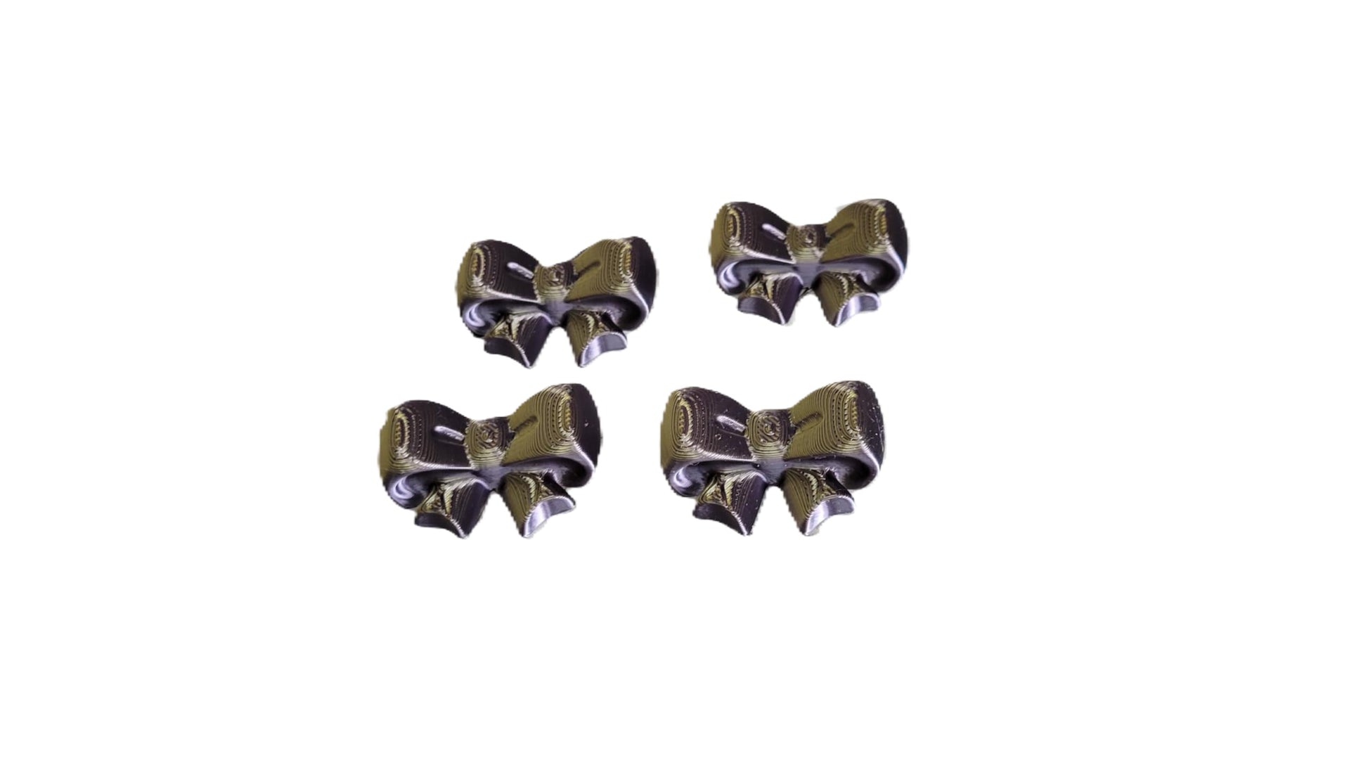 Znet3D Bow Magnets – Strong and Cute Refrigerator Magnets – 1.5 x 1.25 Inches – Perfect for Home, Office, or Classroom – Adorable and Functional Décor – 4 Pack (Black)