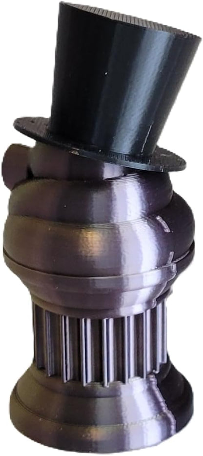 Znet3D Mini Gentlemen Poop Emoji Trophy – Elegant Black Top Hat on Poop Emoji Trophy – Add Sophistication & Humor to Your Event – Perfect for Honoring Winners or Losers