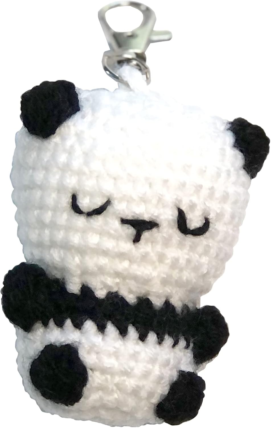 Znet3D Panda Crochet Plush Keychain - Cute little Panda - Handmade Keychain Amigurumi