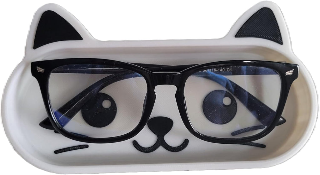 Znet3D Home Cat Eyeglasses Holder Tray for Nightstand, Desk or Dresser