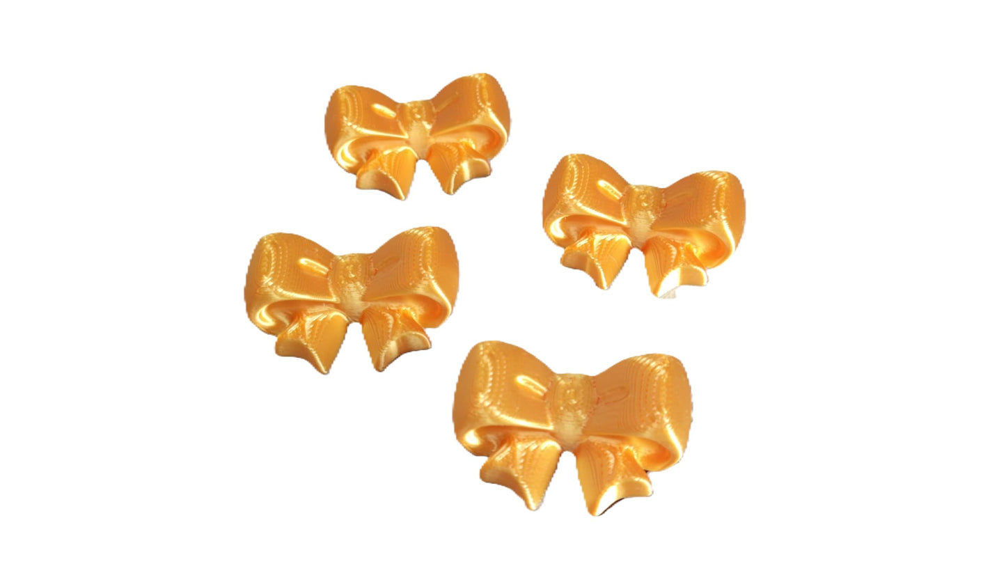 Znet3D Bow Magnets – Strong and Cute Refrigerator Magnets – 1.5 x 1.25 Inches – Perfect for Home, Office, or Classroom – Adorable and Functional Décor – 4 Pack (Black)