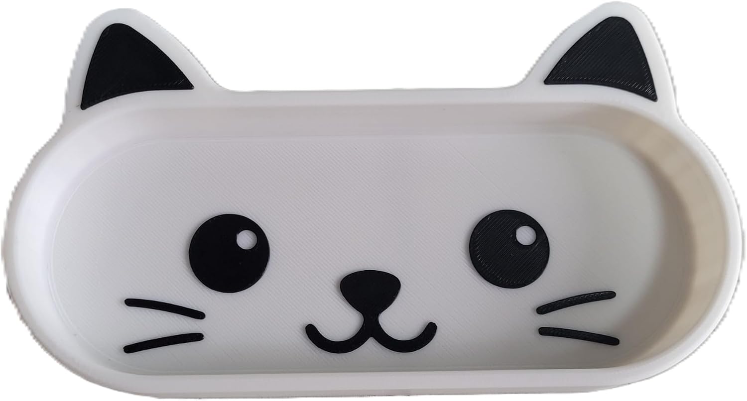 Znet3D Home Cat Eyeglasses Holder Tray for Nightstand, Desk or Dresser