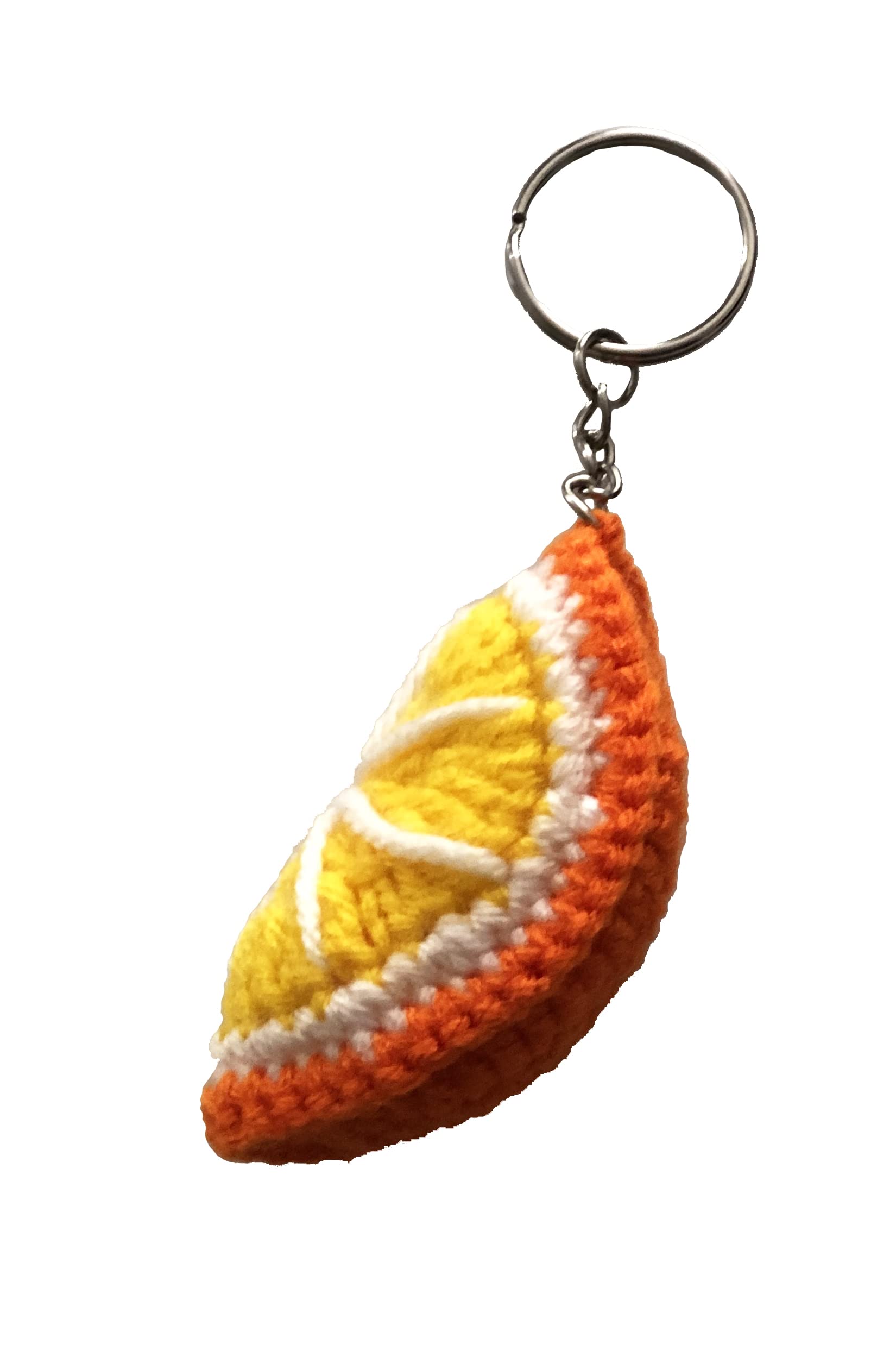 Znet3D Crochet Plush Keychain - Strawberry, Cherry, Watermelon, Kiwi, Orange, Lime - Handmade Keychain Accessory Amigurumi