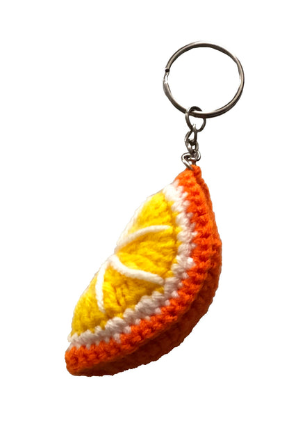 Znet3D Crochet Plush Keychain - Strawberry, Cherry, Watermelon, Kiwi, Orange, Lime - Handmade Keychain Accessory Amigurumi