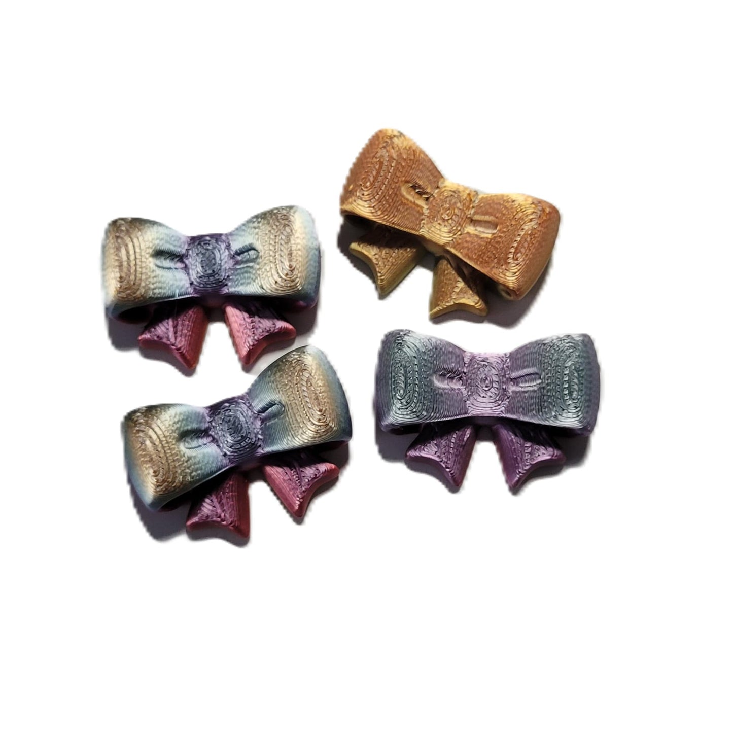 Znet3D Bow Magnets – Strong and Cute Refrigerator Magnets – 1.5 x 1.25 Inches – Perfect for Home, Office, or Classroom – Adorable and Functional Décor – 4 Pack (Black)