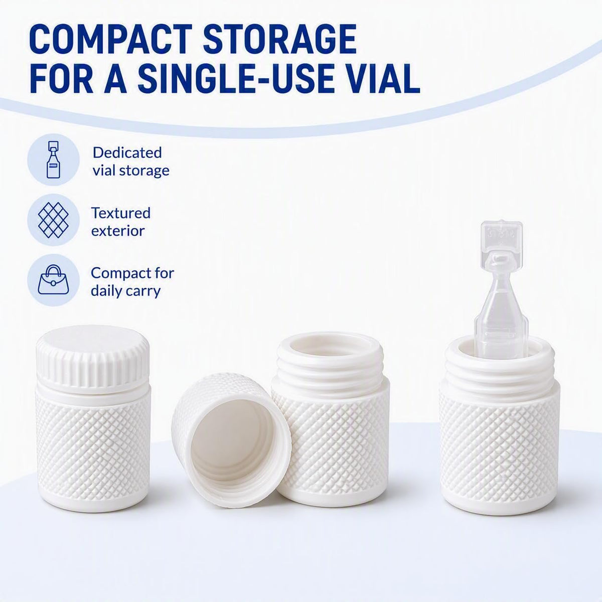 Znet3D Vision Eye Care Starter Kit – Eye Drop Organizer, Travel Bottle Holder & Pocket Vial Holder – Complete Home & Travel Storage Solution for Eye Drops and Single-Use Vials – Made in USA