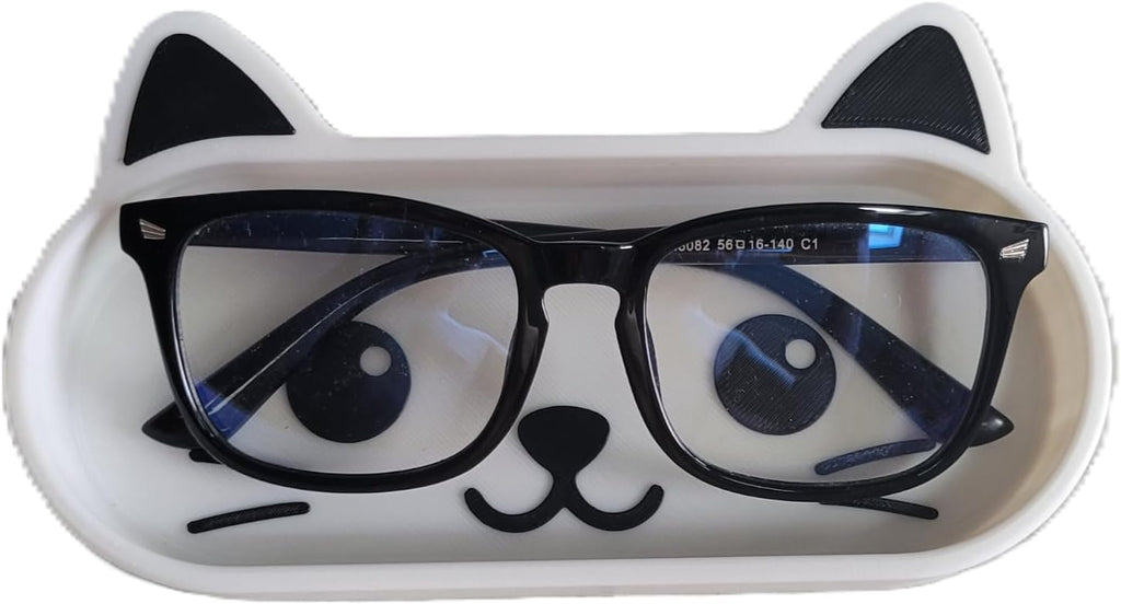 Znet3D Home Cat Eyeglasses Holder Tray for Nightstand, Desk or Dresser