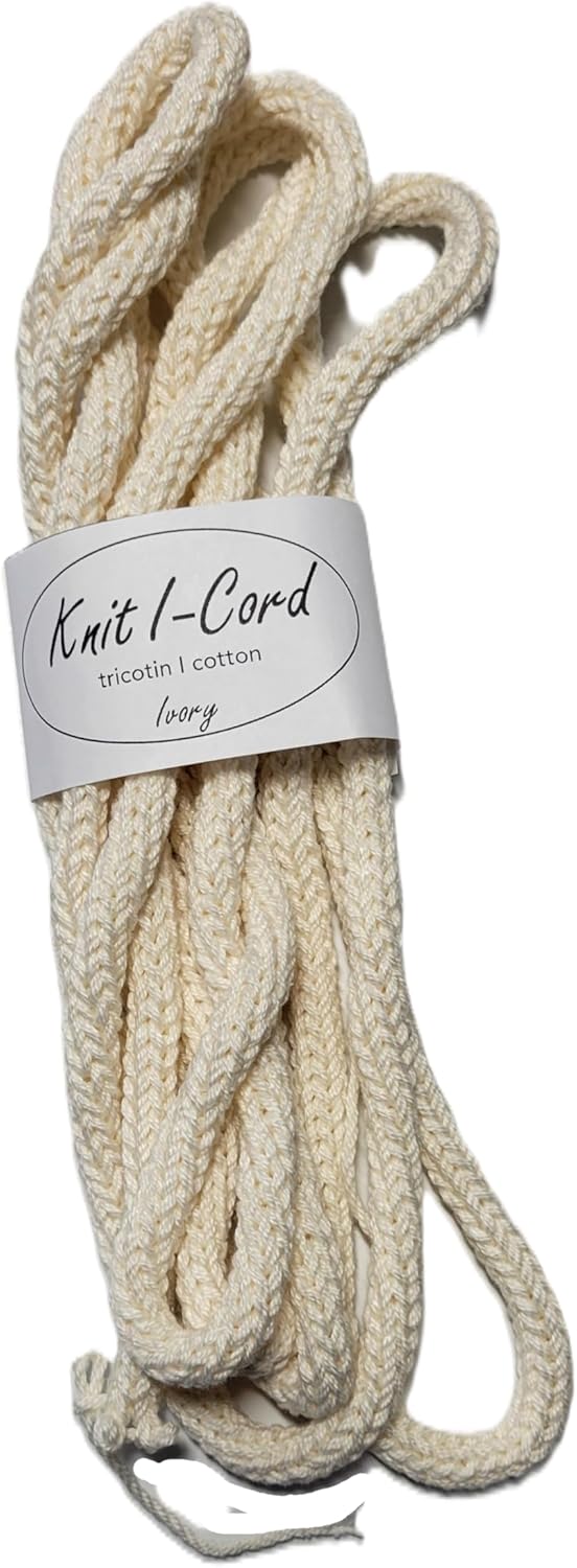 Handmade Cotton Knit I-Cord Rope – Tricotin Decorative Cord for Crafting & Name Signs by Znet3D (Sold by The Yard) (Aqua, 1)