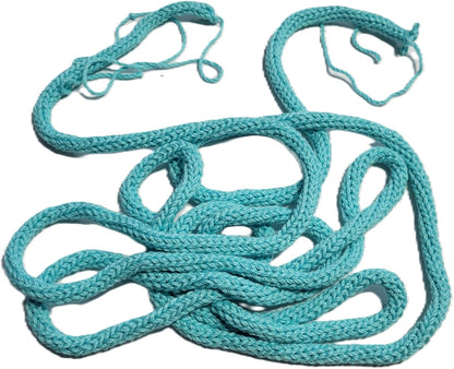Handmade Cotton Knit I-Cord Rope – Tricotin Decorative Cord for Crafting & Name Signs by Znet3D (Sold by The Yard) (Aqua, 1)