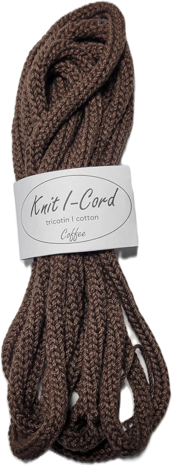 Handmade Cotton Knit I-Cord Rope – Tricotin Decorative Cord for Crafting & Name Signs by Znet3D (Sold by The Yard) (Aqua, 1)