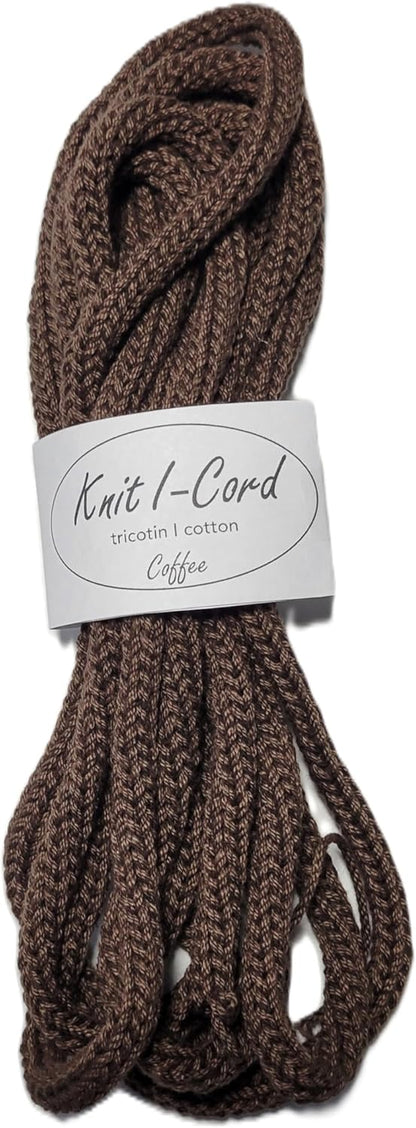 Handmade Cotton Knit I-Cord Rope – Tricotin Decorative Cord for Crafting & Name Signs by Znet3D (Sold by The Yard) (Aqua, 1)