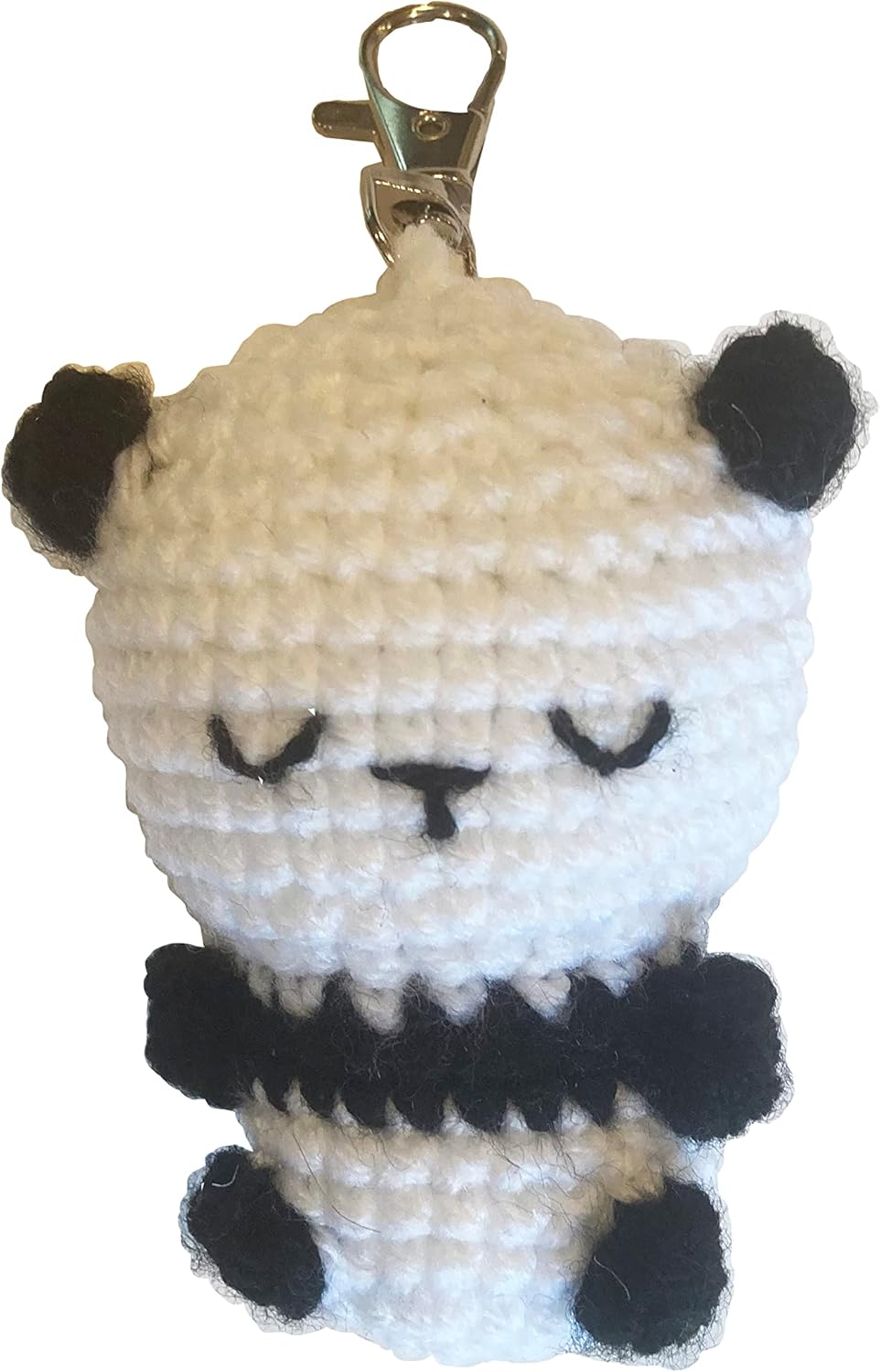 Znet3D Panda Crochet Plush Keychain - Cute little Panda - Handmade Keychain Amigurumi