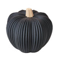 Znet3D Neutral Fall Pumpkin Decor Modern Ribbed Minimalist Autumn Tabletop Accent, Latte Brown