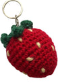 Znet3D Crochet Plush Keychain Accessory - Strawberry - Handmade Keychain Amigurumi