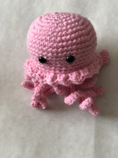 Znet3D Jellyfish Stuffed Plush Toy - Handmade in The USA - Soft and Adorable (Blue)