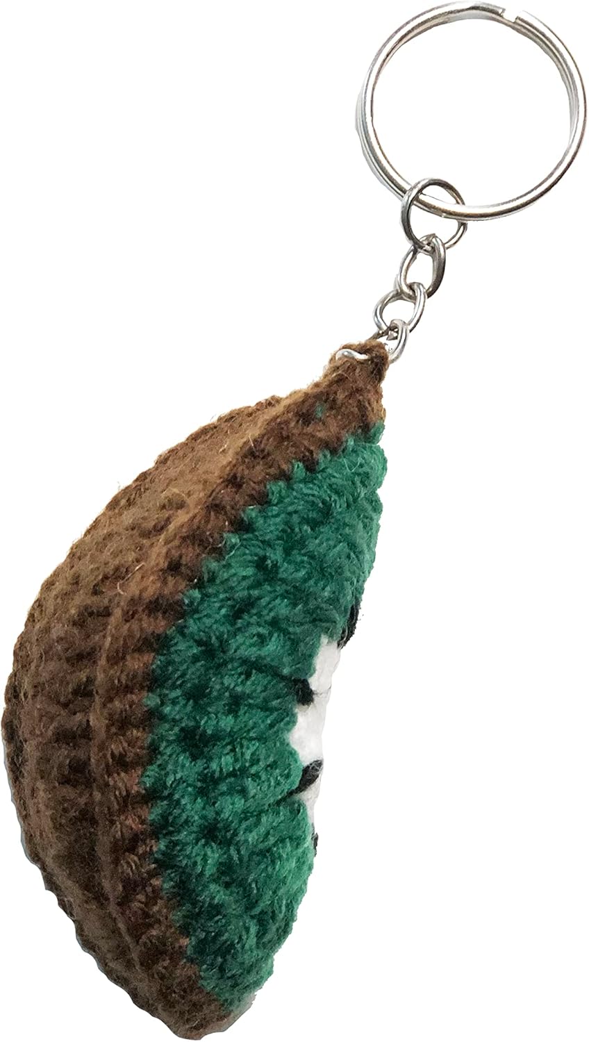 Znet3D Crochet Plush Keychain - Strawberry, Cherry, Watermelon, Kiwi, Orange, Lime - Handmade Keychain Accessory Amigurumi