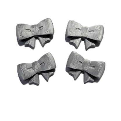 Znet3D Bow Magnets – Strong and Cute Refrigerator Magnets – 1.5 x 1.25 Inches – Perfect for Home, Office, or Classroom – Adorable and Functional Décor – 4 Pack (Black)