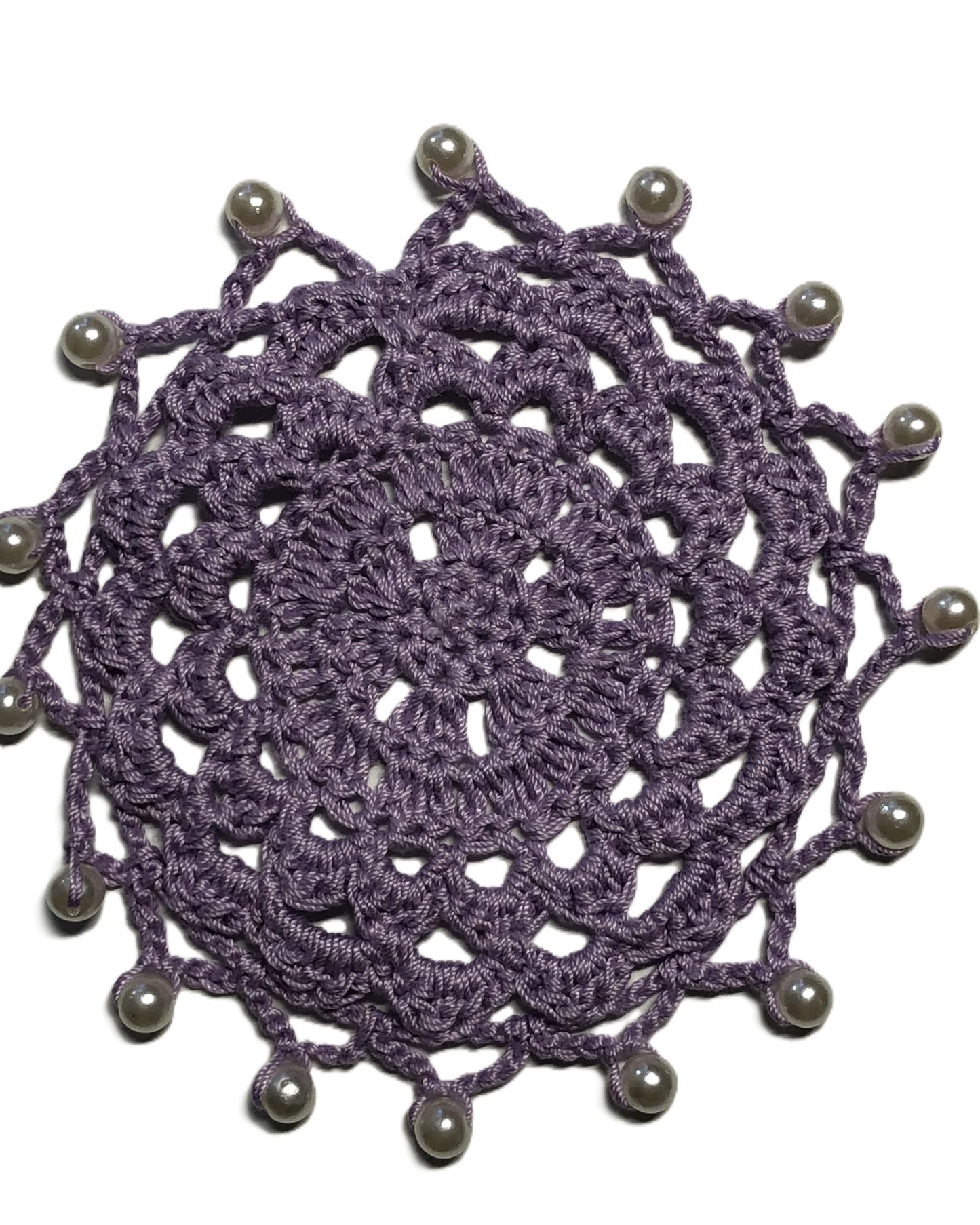 Znet3D Handmade Crochet Wine Glass Covers – Vintage-Inspired Beaded Doilies for Bug & Dust Protection, Reusable Drink Covers in Assorted Colors (Beige)