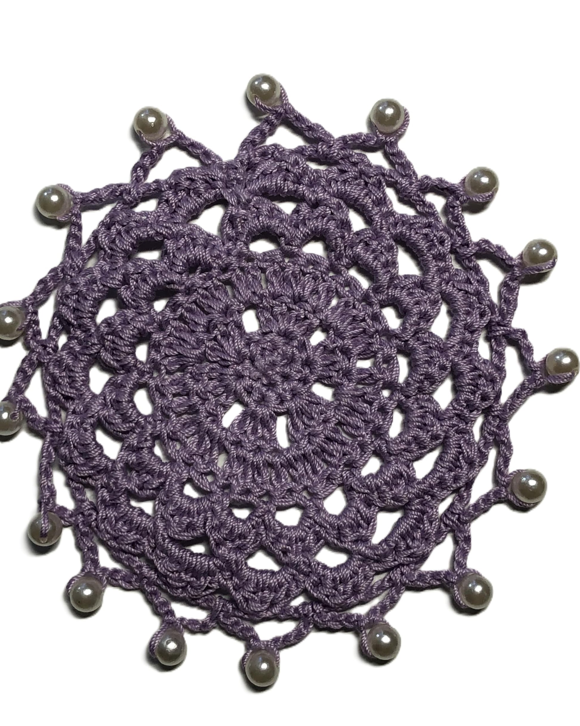 Znet3D Handmade Crochet Wine Glass Covers – Vintage-Inspired Beaded Doilies for Bug & Dust Protection, Reusable Drink Covers in Assorted Colors (Beige)