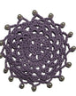 Znet3D Handmade Crochet Wine Glass Covers – Vintage-Inspired Beaded Doilies for Bug & Dust Protection, Reusable Drink Covers in Assorted Colors (Beige)