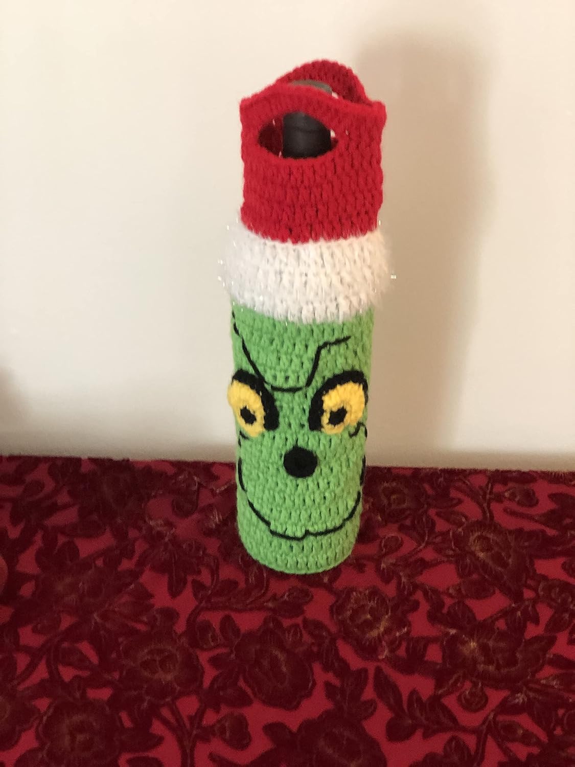 Crochet Holiday Themed Wine Bottle Cover & Holder - Christmas Wine Bottle Cozy - Perfect Holiday Gift - Znet3D