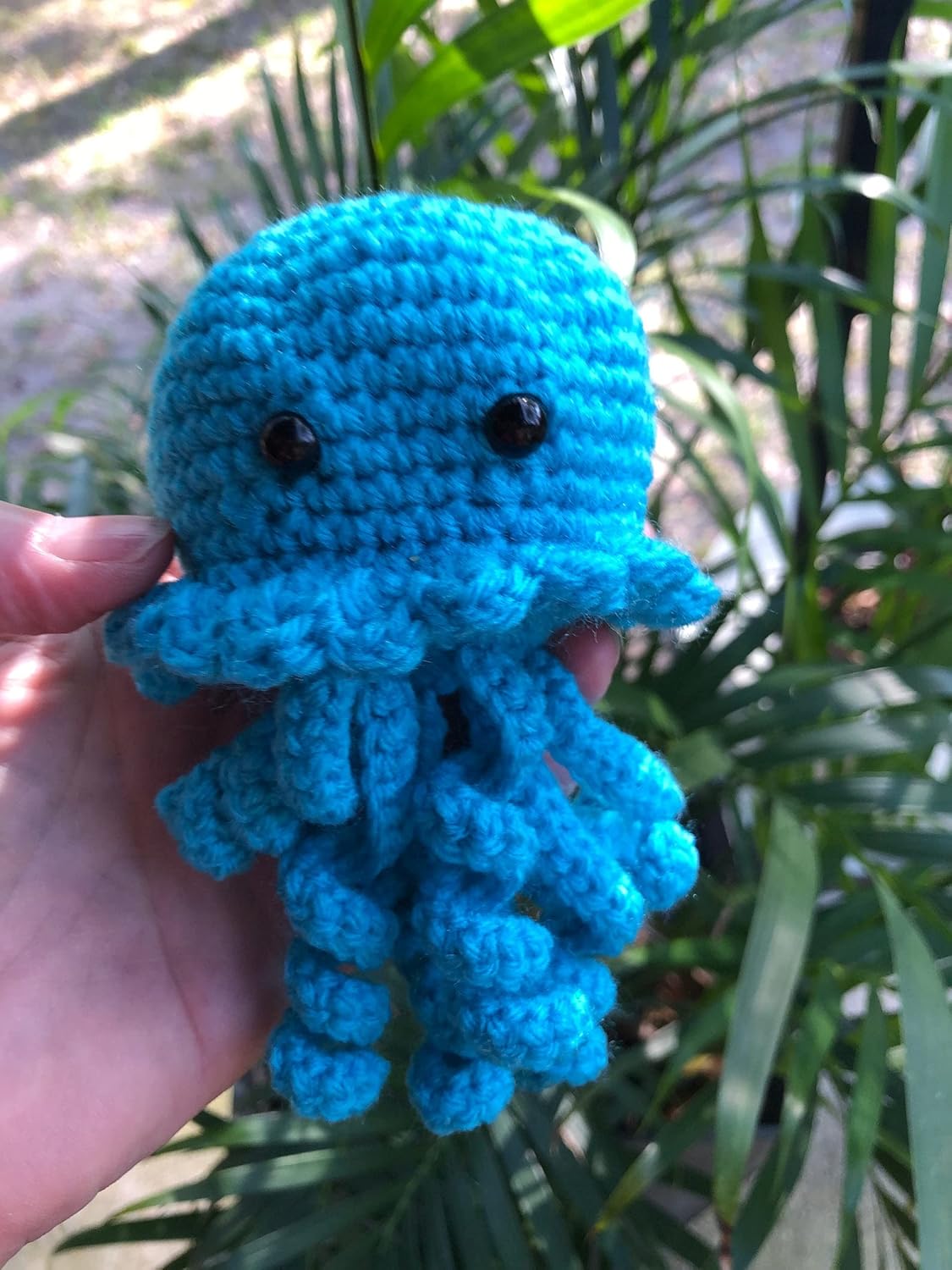 Znet3D Jellyfish Stuffed Plush Toy - Handmade in The USA - Soft and Adorable (Blue)