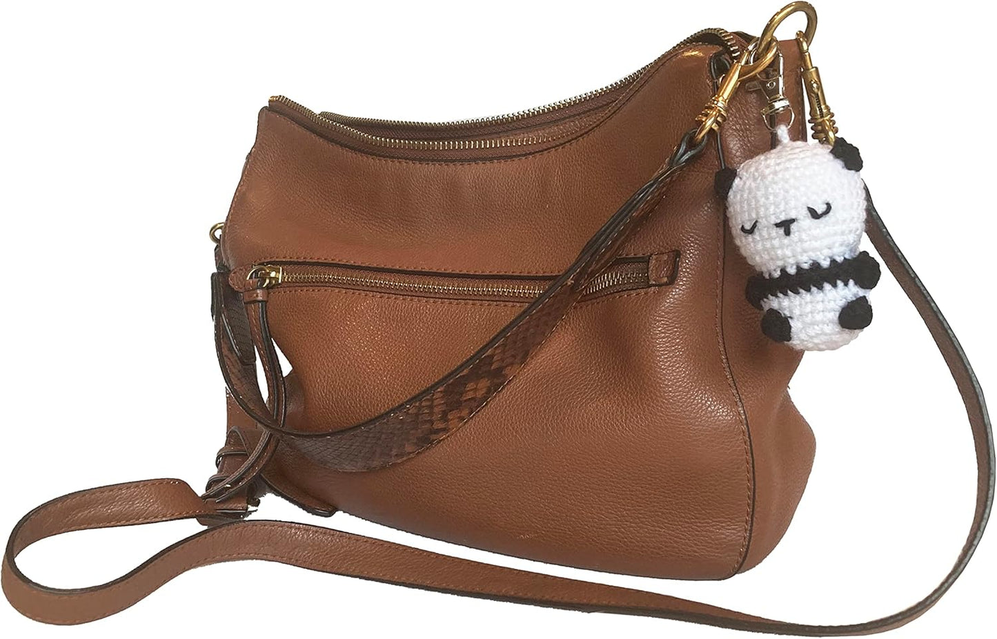 Znet3D Panda Crochet Plush Keychain - Cute little Panda - Handmade Keychain Amigurumi