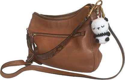 Znet3D Panda Crochet Plush Keychain - Cute little Panda - Handmade Keychain Amigurumi