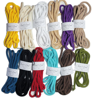 Handmade Cotton Knit I-Cord Rope – Tricotin Decorative Cord for Crafting & Name Signs by Znet3D (Sold by The Yard) (Aqua, 1)