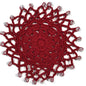 Znet3D Handmade Crochet Wine Glass Covers – Vintage-Inspired Beaded Doilies for Bug & Dust Protection, Reusable Drink Covers in Assorted Colors (Beige)