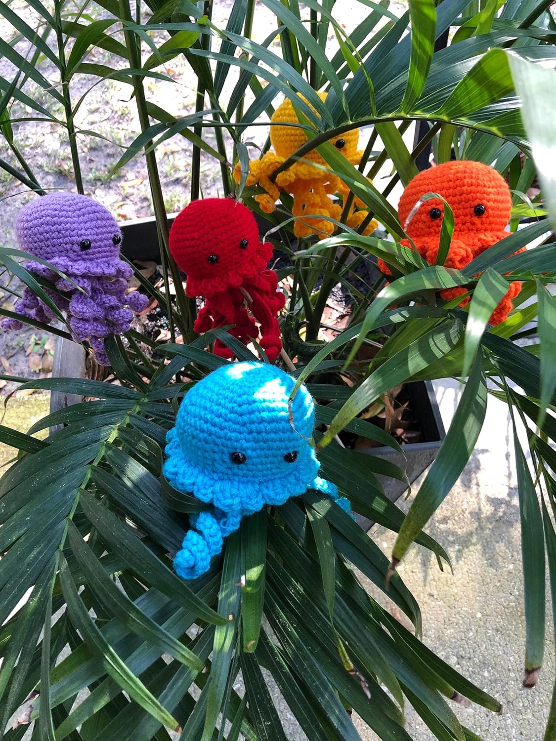 Znet3D Jellyfish Stuffed Plush Toy - Handmade in The USA - Soft and Adorable (Blue)