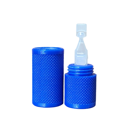 Znet3D Eye Drop Vial Holder & Pocket Carry Case - Holds One (1) Single-Use Eye Drop Vial - Great for caring in pocket, purse/clutch, school bag