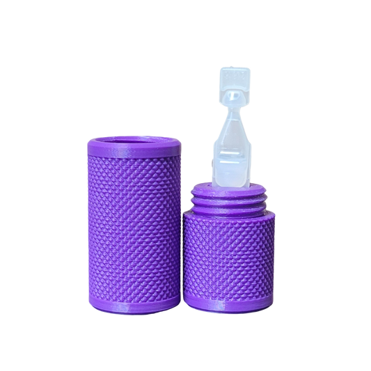 Znet3D Eye Drop Vial Holder & Pocket Carry Case - Holds One (1) Single-Use Eye Drop Vial - Great for caring in pocket, purse/clutch, school bag