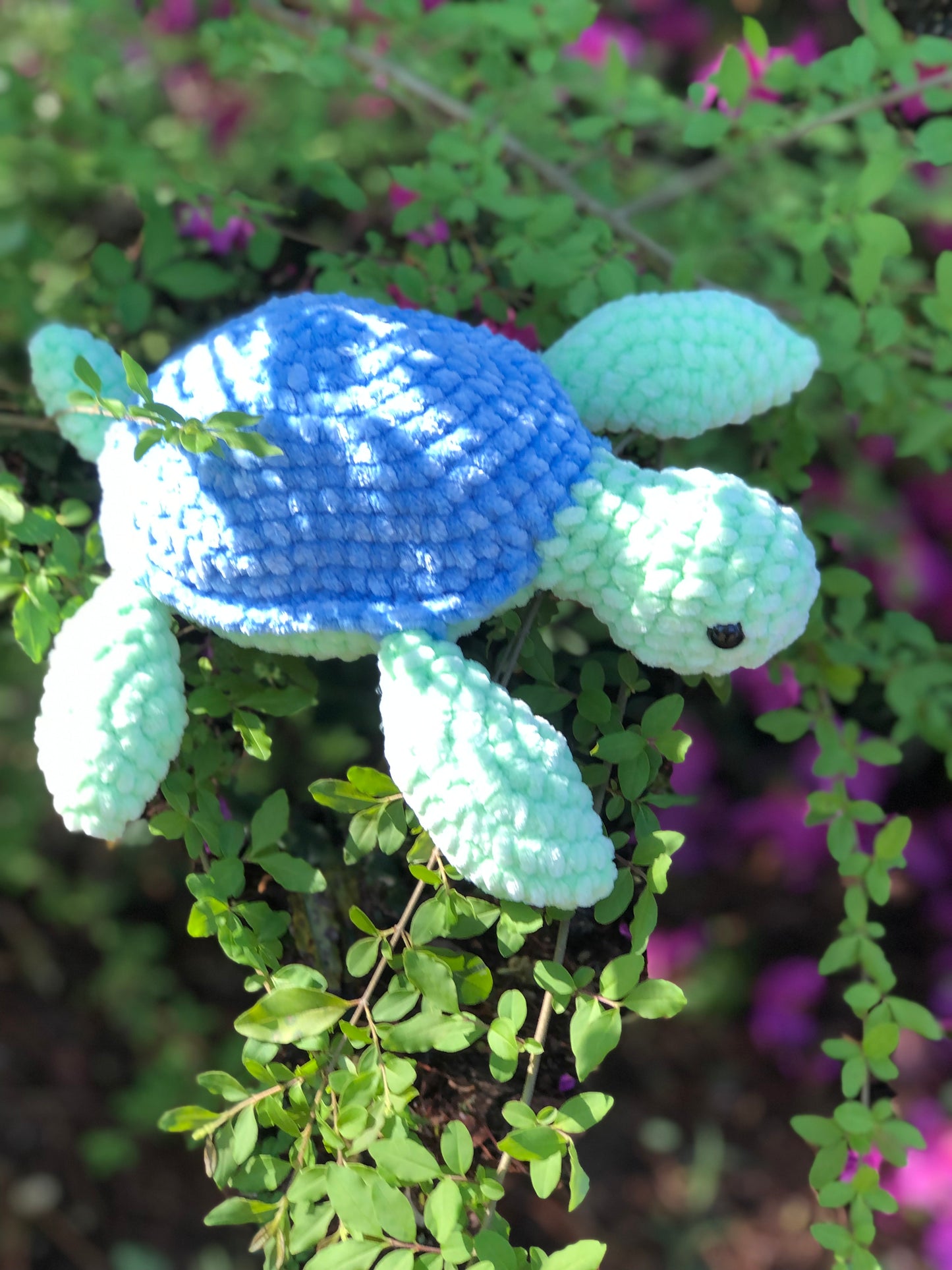 Znet3D Handmade Crochet Plush Turtle – Irresistibly Soft, Adorably Unique & Lovable, Made in the USA